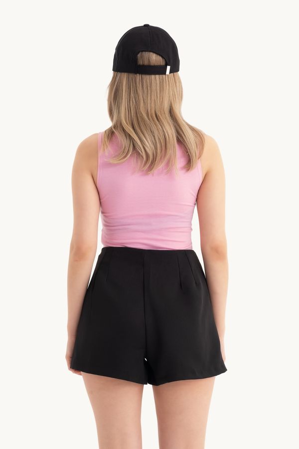 Halter Neck Cut Out Cropped Tank Top 2