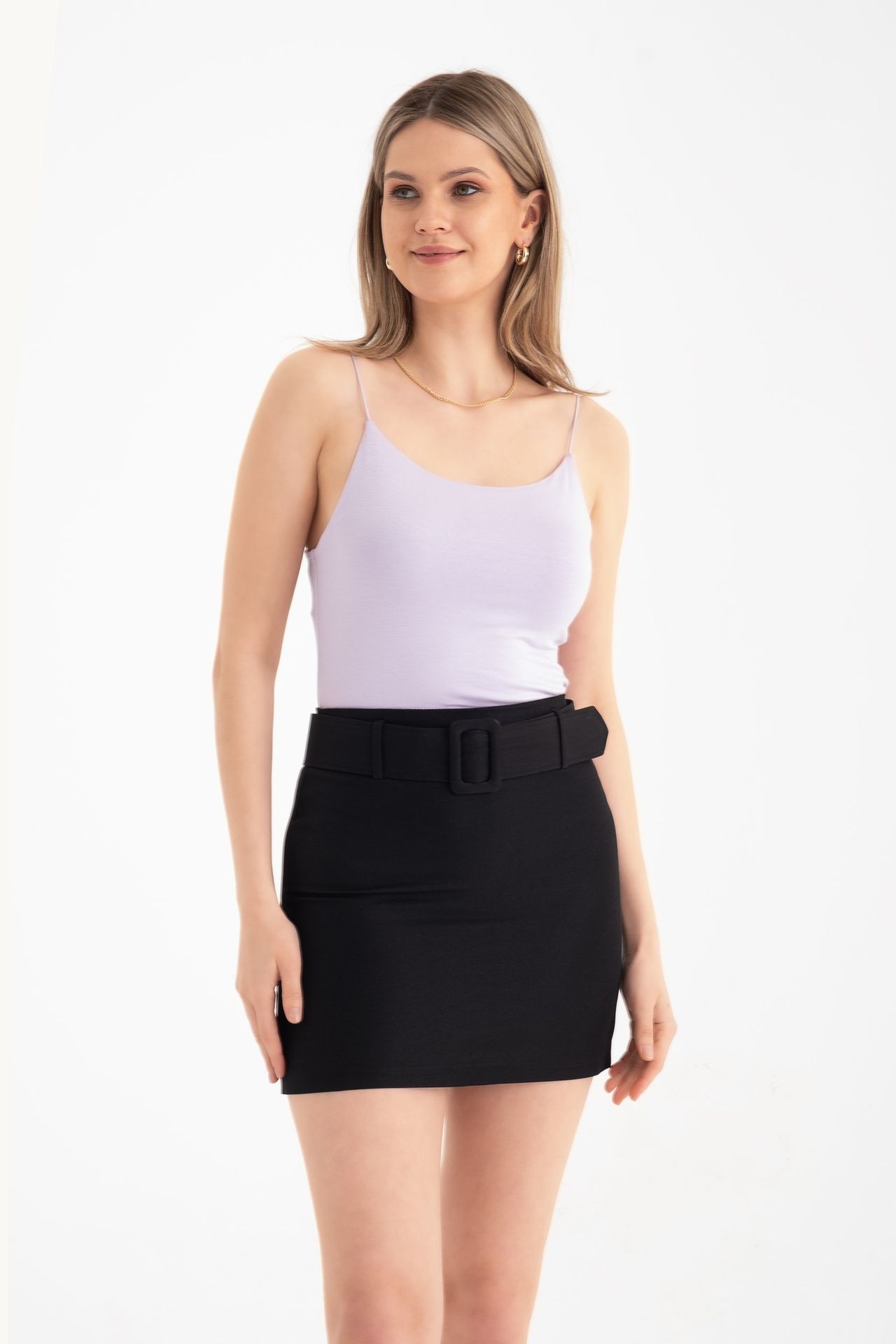 Spaghetti Strap Basic Cropped Cami Top