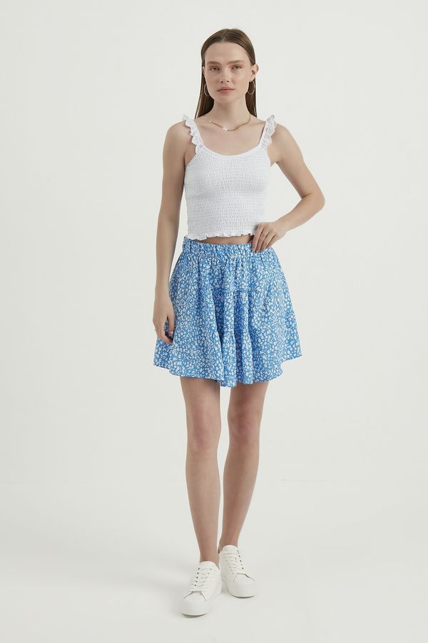 V Yaka Fermuarlı Crop Top 2