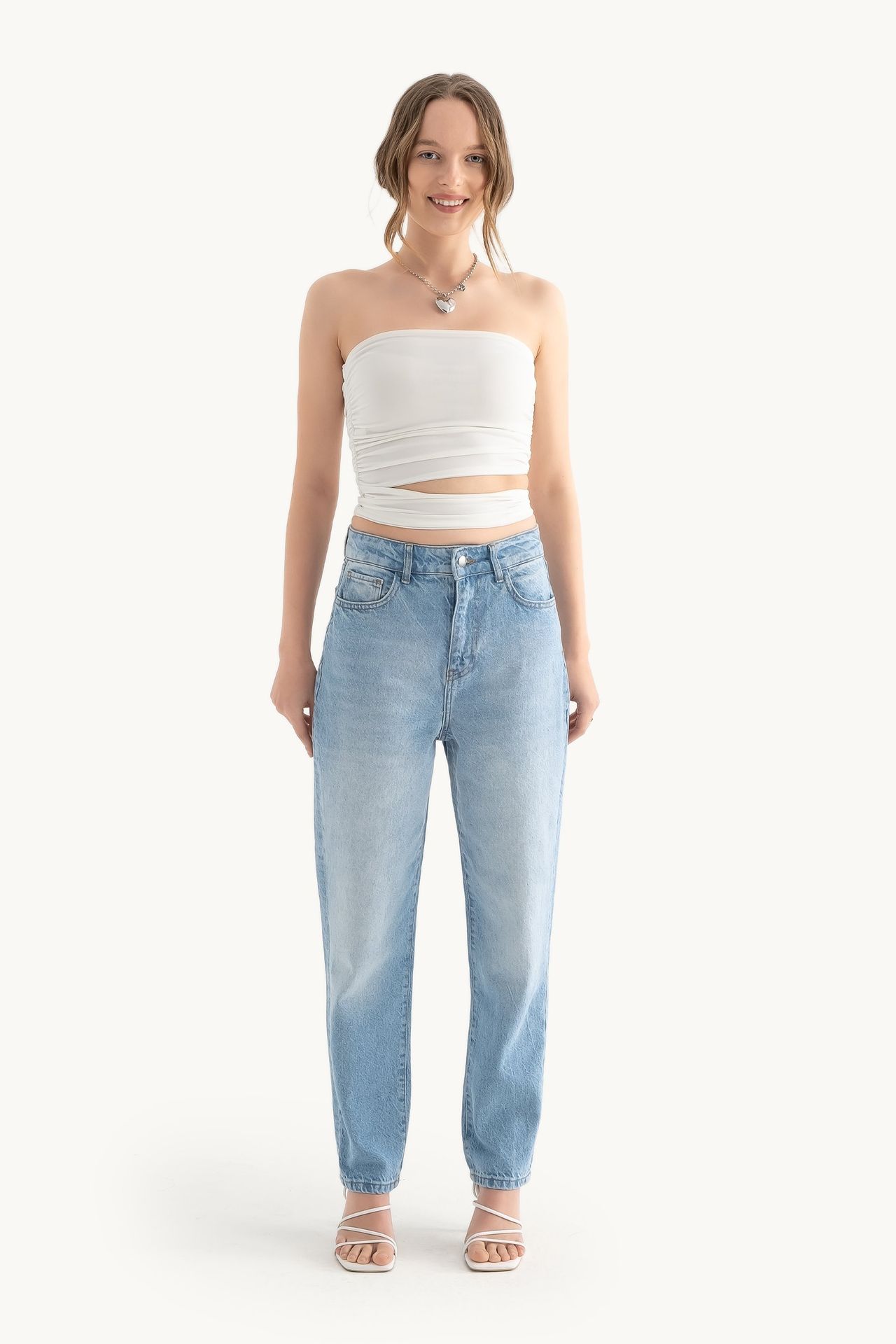 Strapless Cut Out Bandeau Top