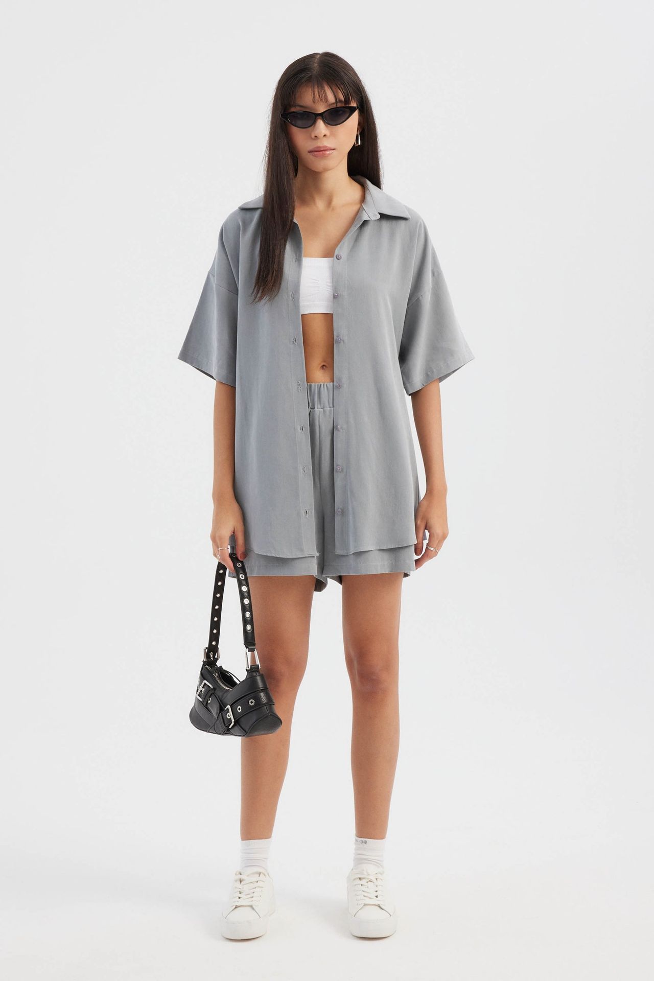 Casual Solid Buttoned Shirt