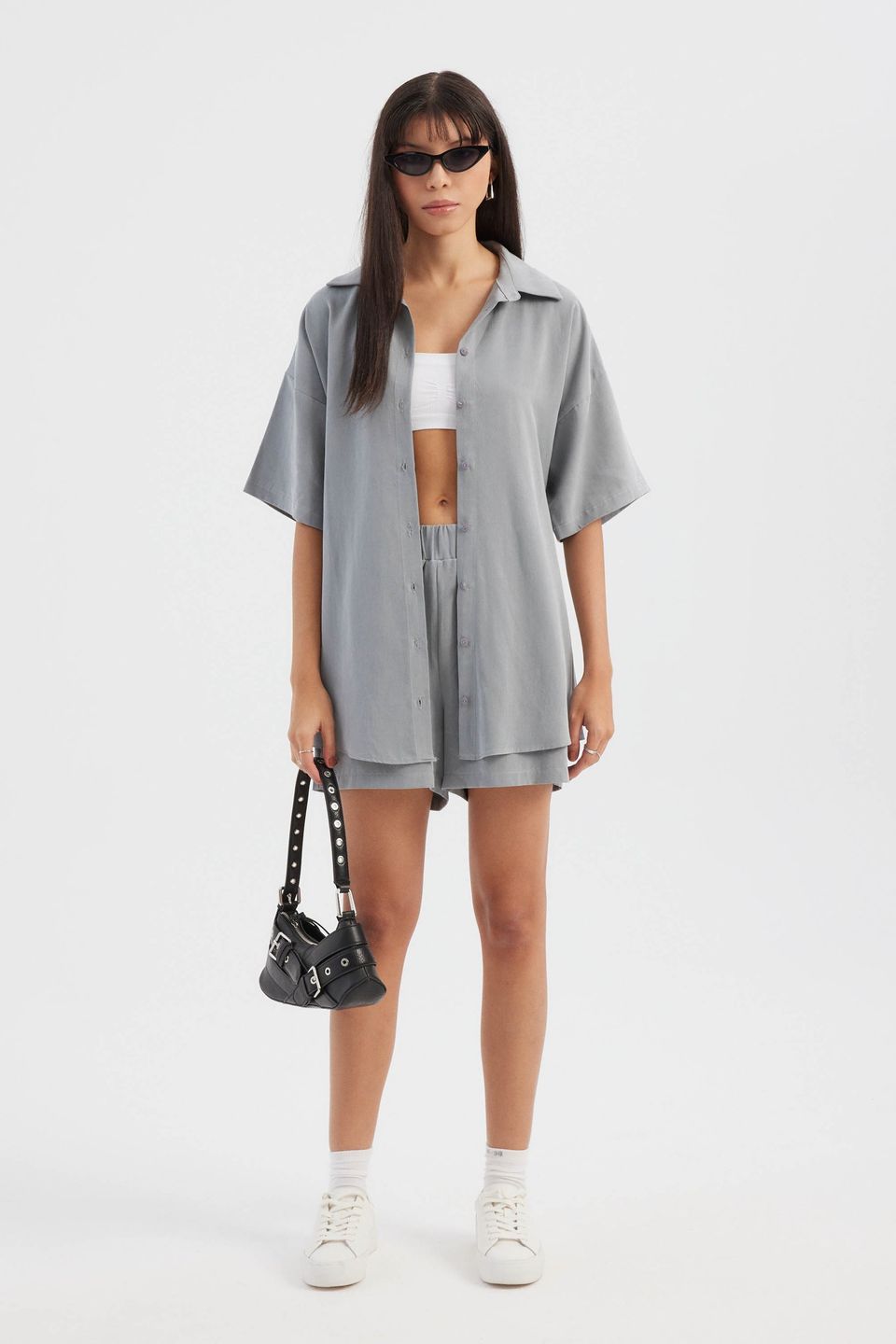 Casual Solid Buttoned Shirt