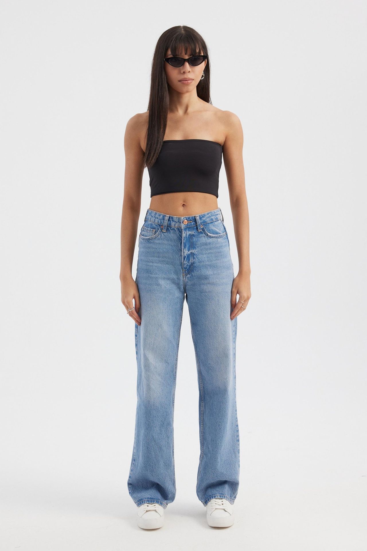 Strapless Basic Crop Top