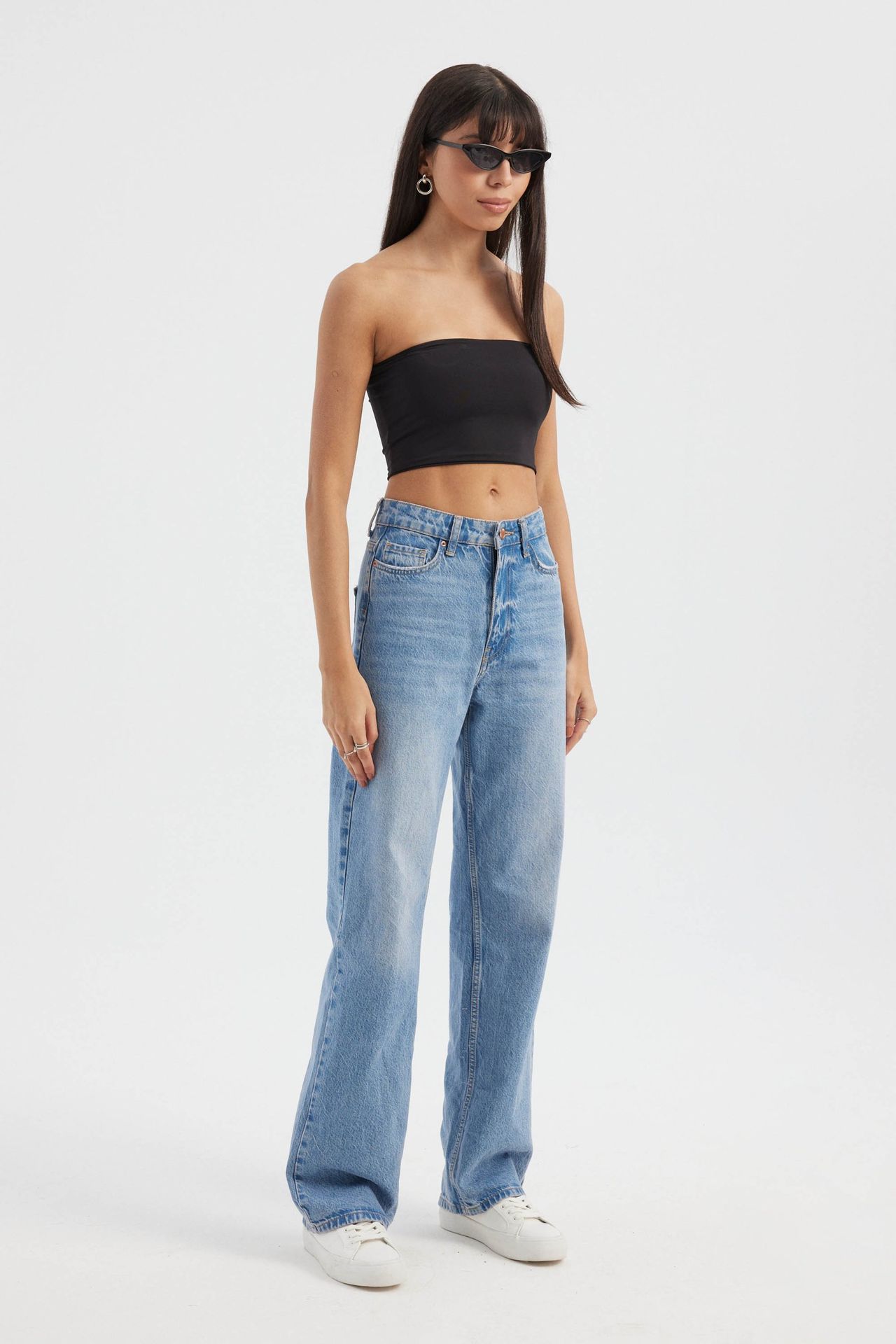 Strapless Basic Crop Top