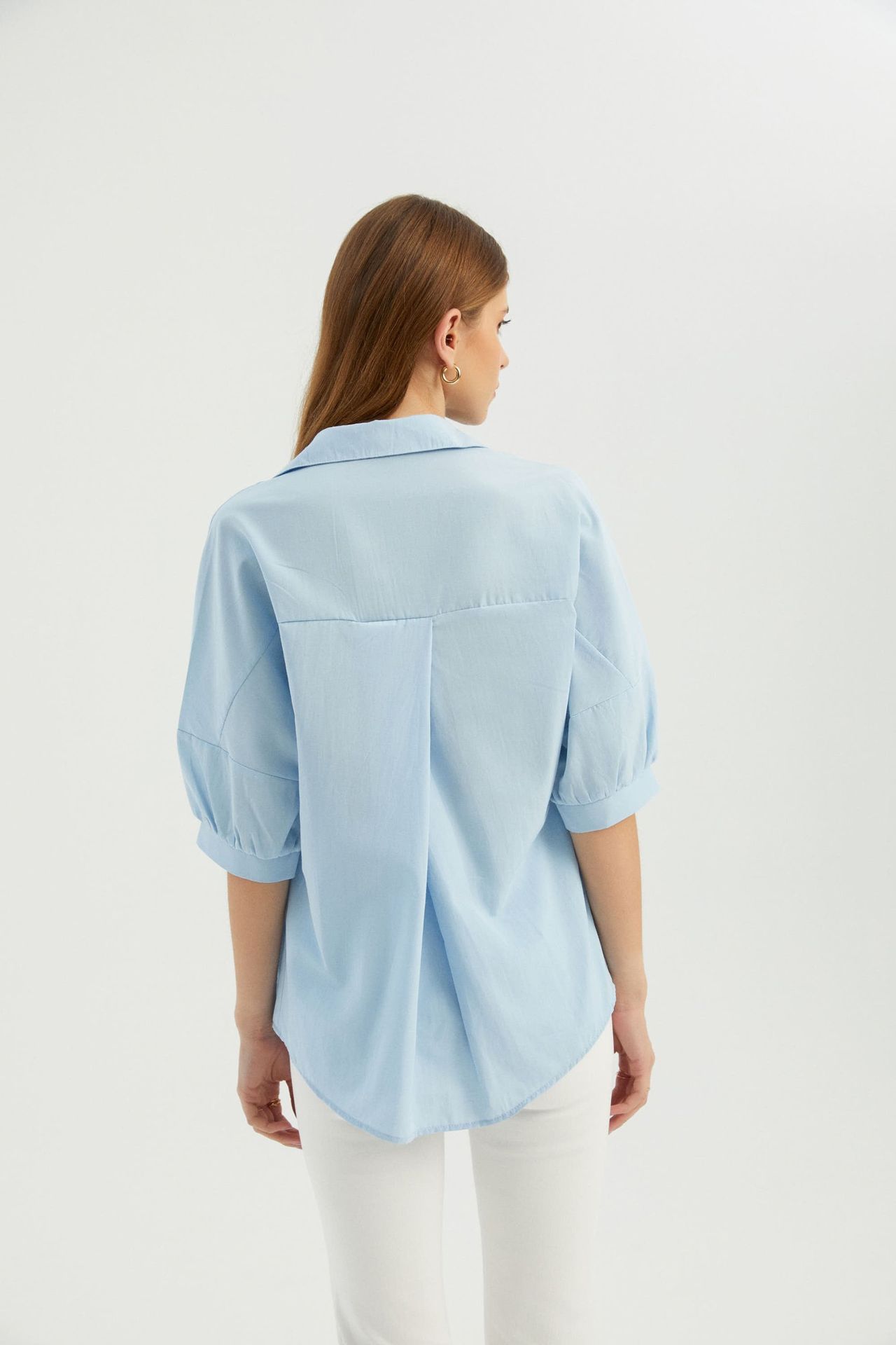 Buttoned Short Sleeve Relaxed Shirt