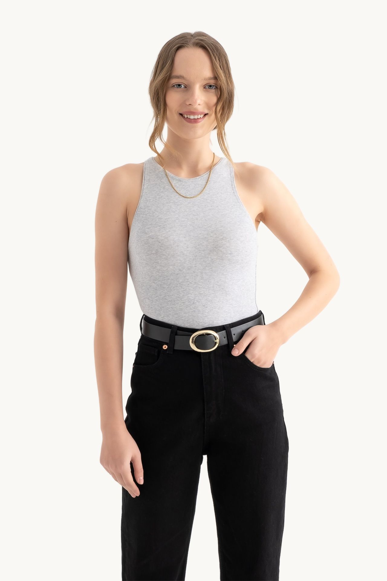 Basic Halter Neck Tank Top