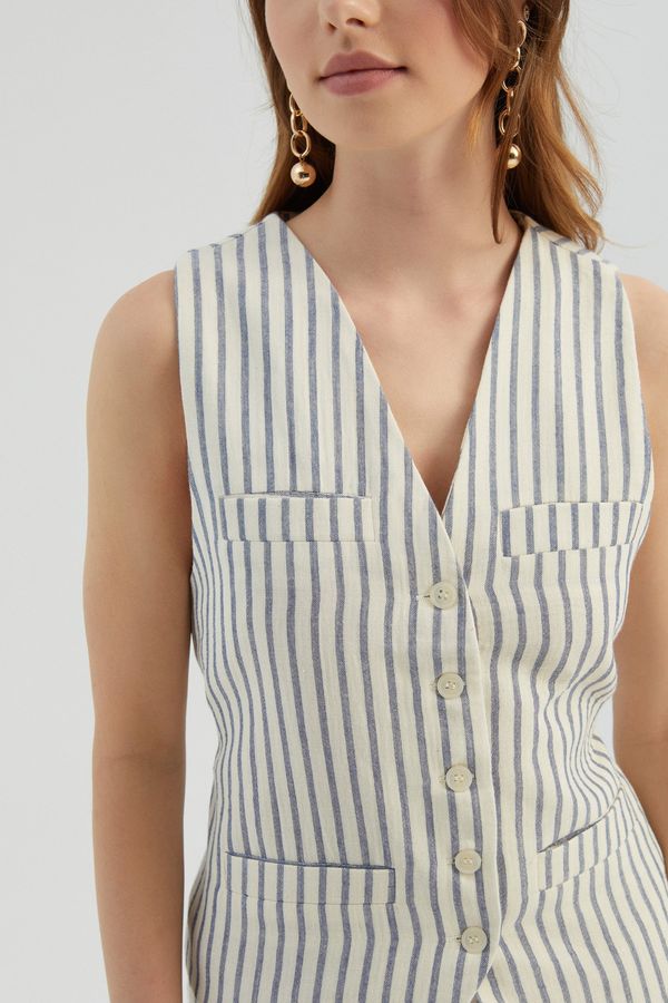 Striped Tailored Waistcoat 5