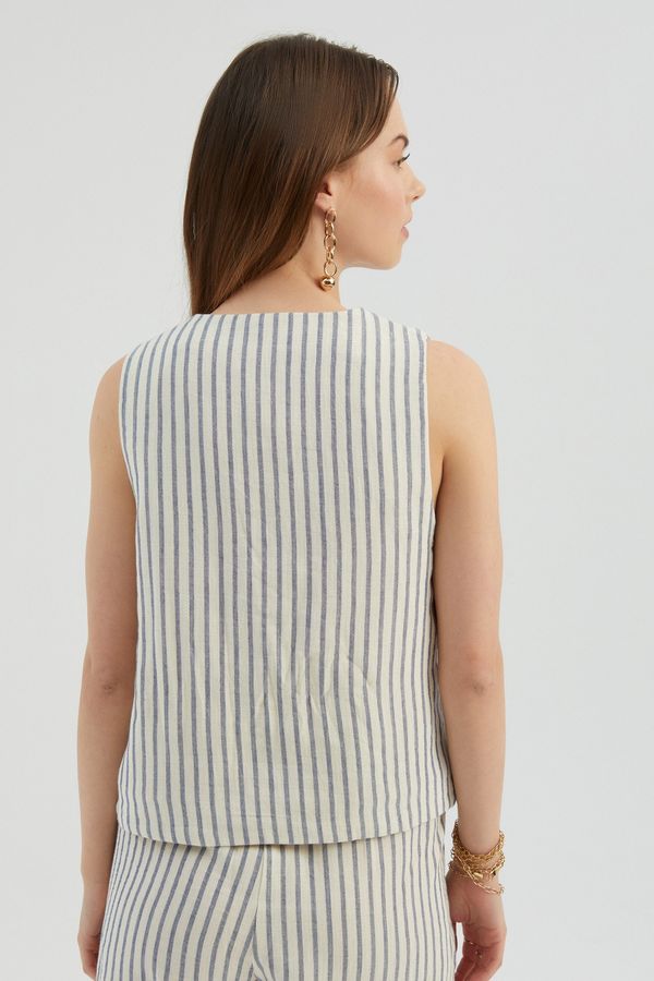 Striped Tailored Waistcoat 6