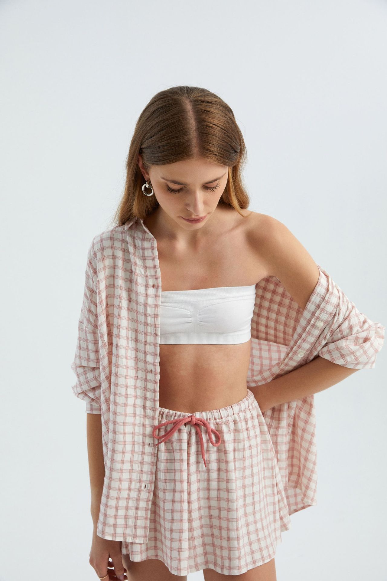 Checked Oversized Shirt