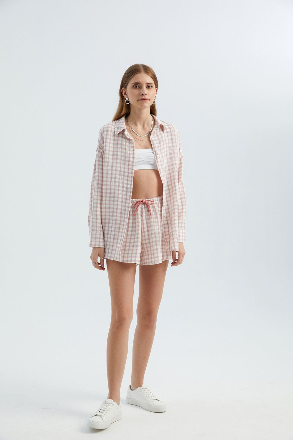 Checked Oversized Shirt