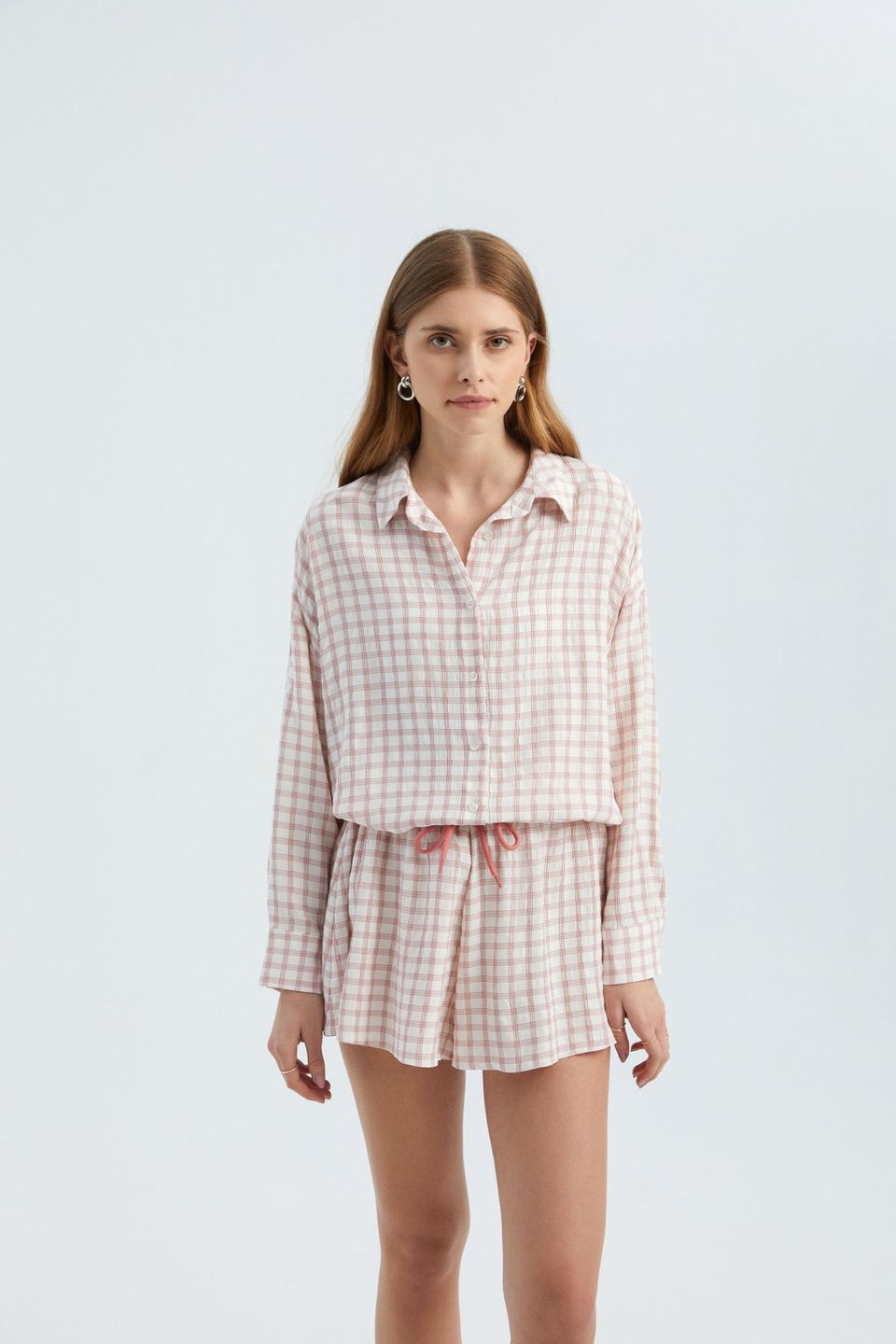 Checked Oversized Shirt