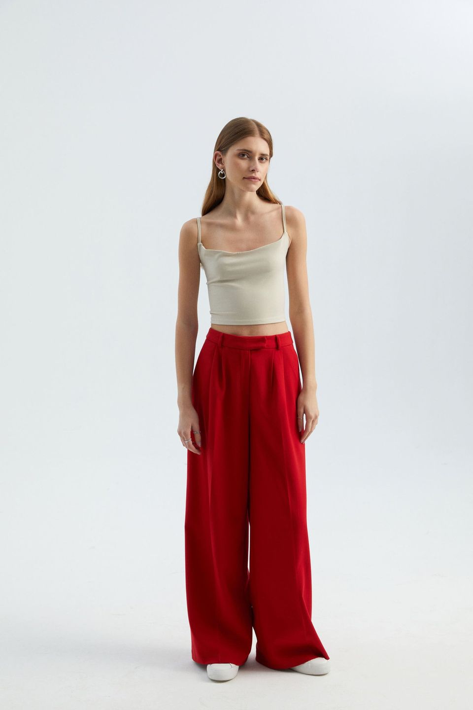 Spaghetti Strap Cami Top with a Back Detail