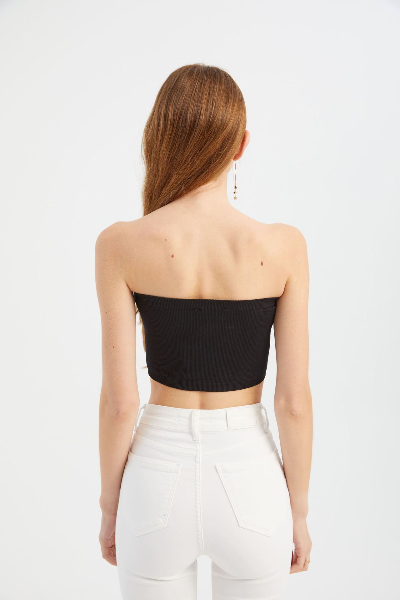 Strapless Basic Crop Top