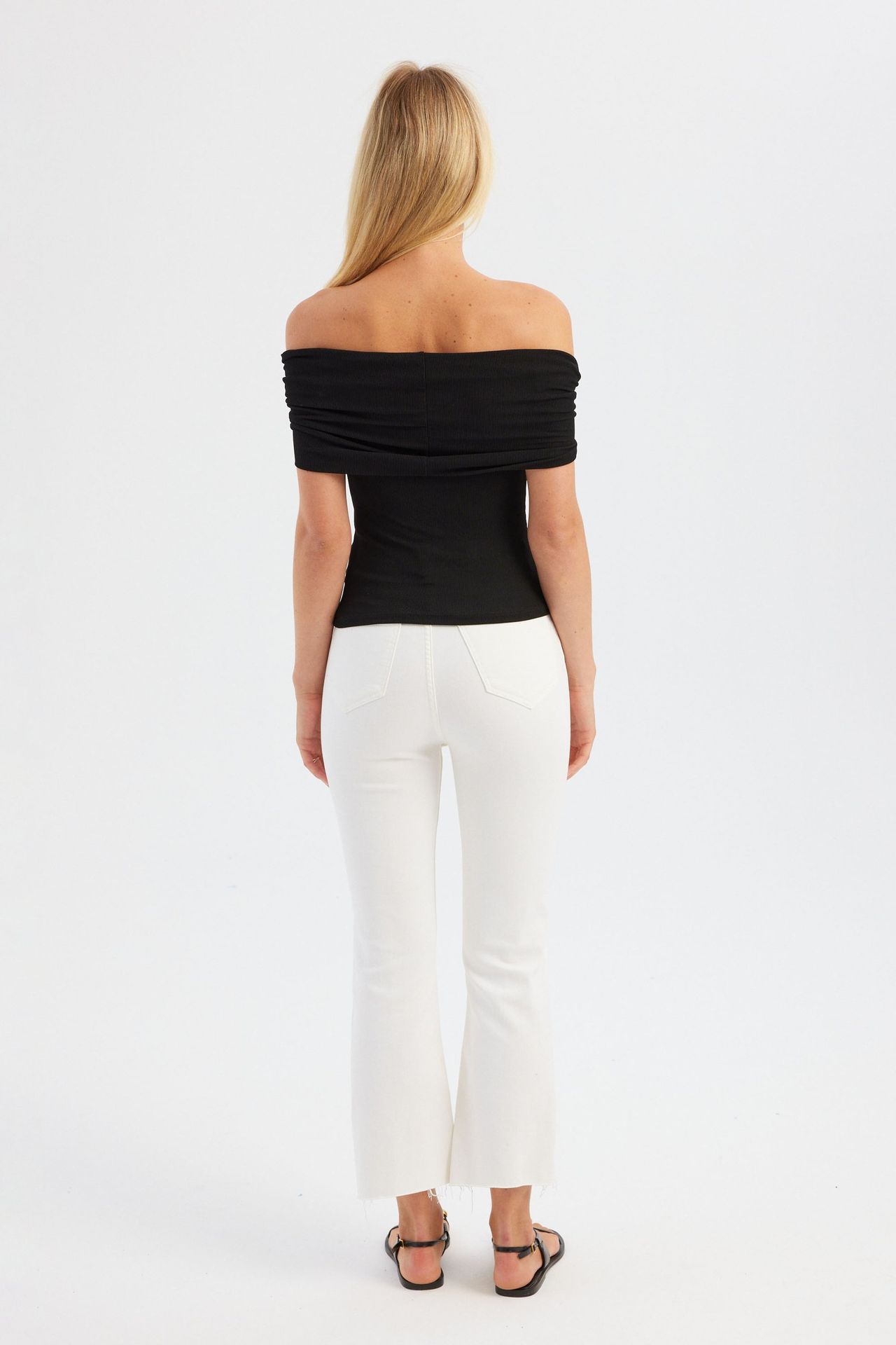 Solid Off Shoulder Top