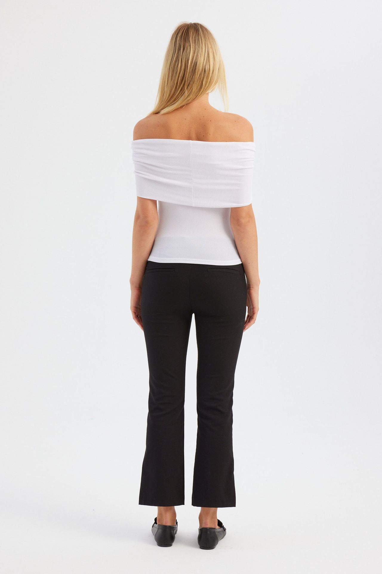 Solid Off Shoulder Top