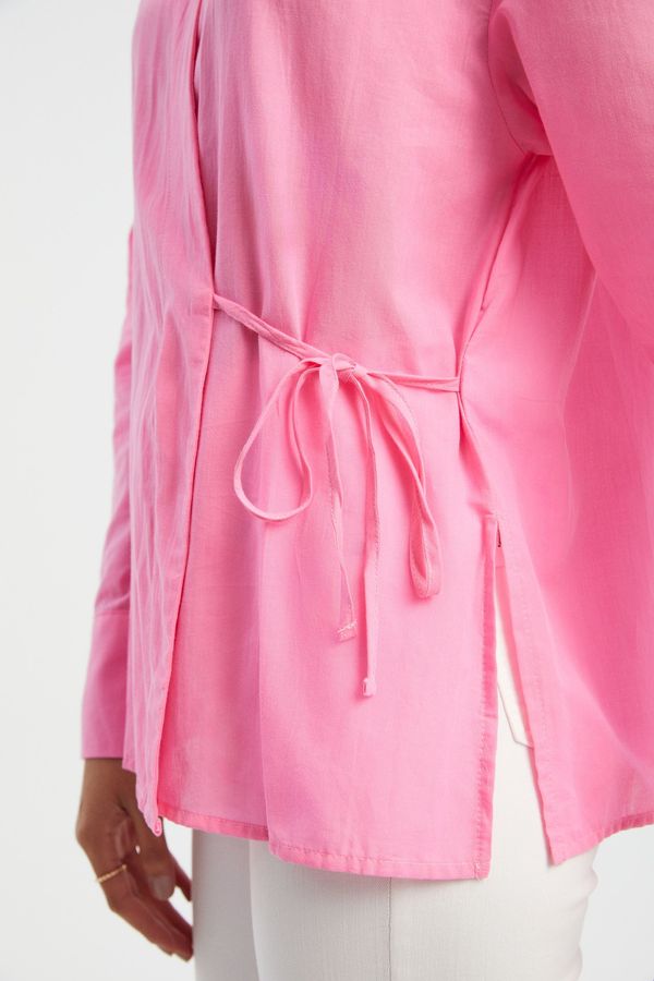 Tie Side Long Sleeve Shirt 5