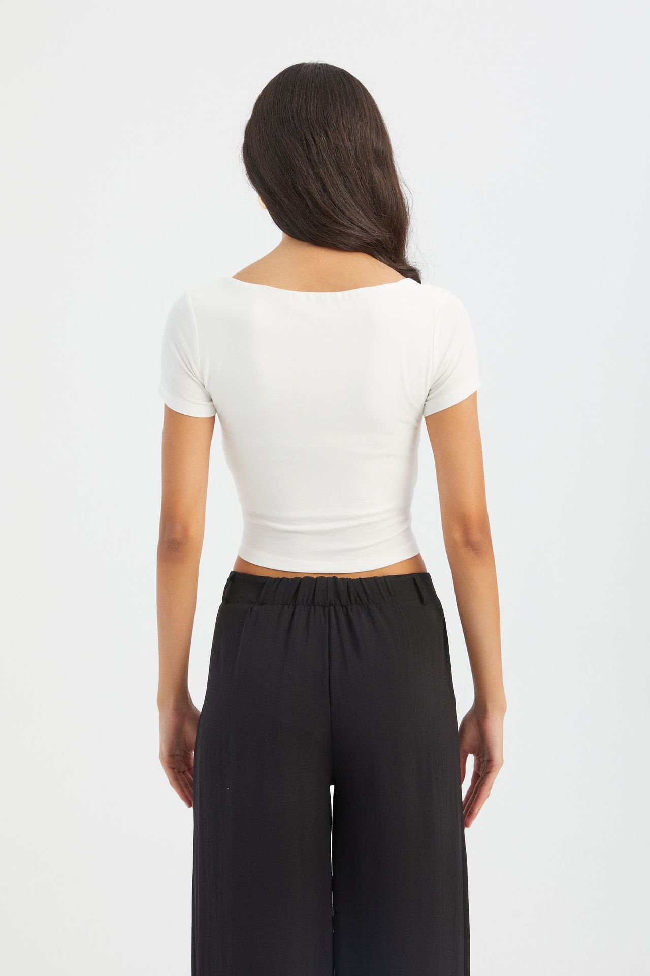 Scoop Neck Crop Top