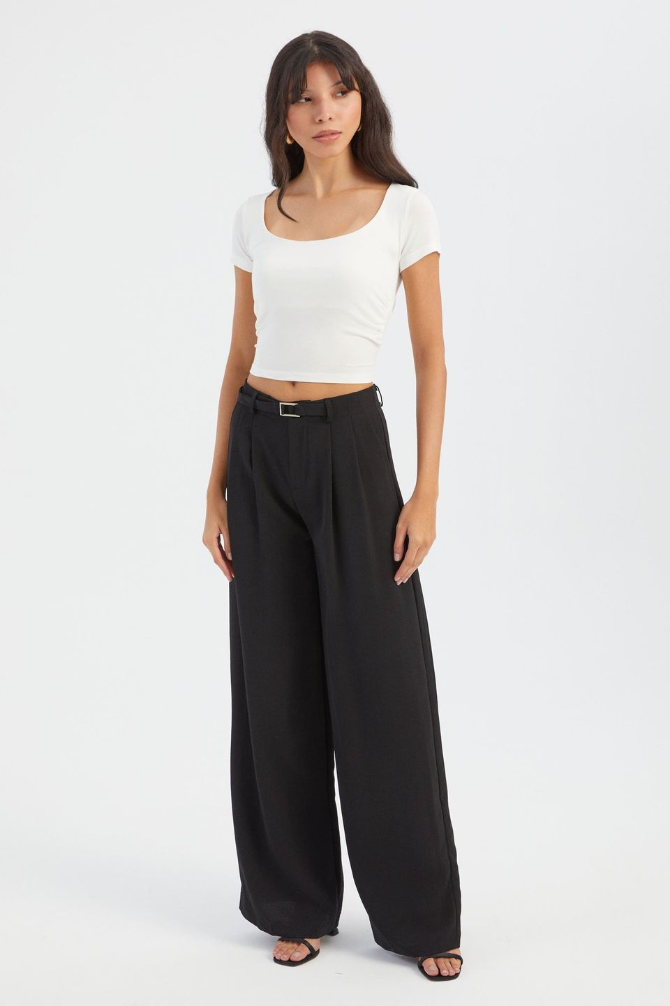 Scoop Neck Crop Top