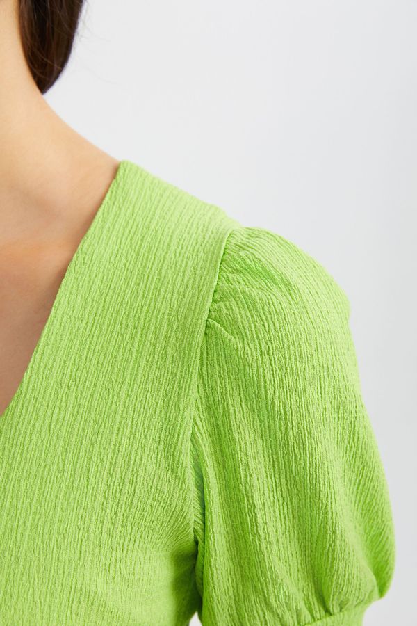 Square Neck Balloon Sleeves Top 5