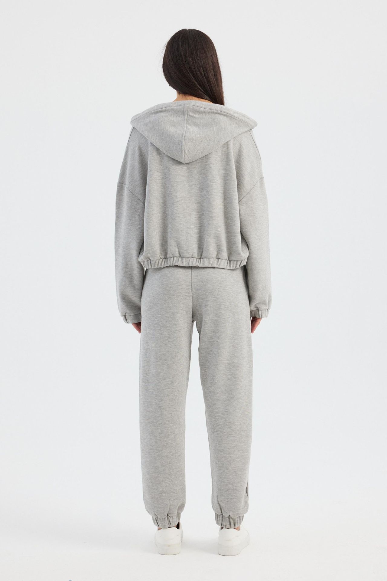 Zip-up Cropped Hoodie