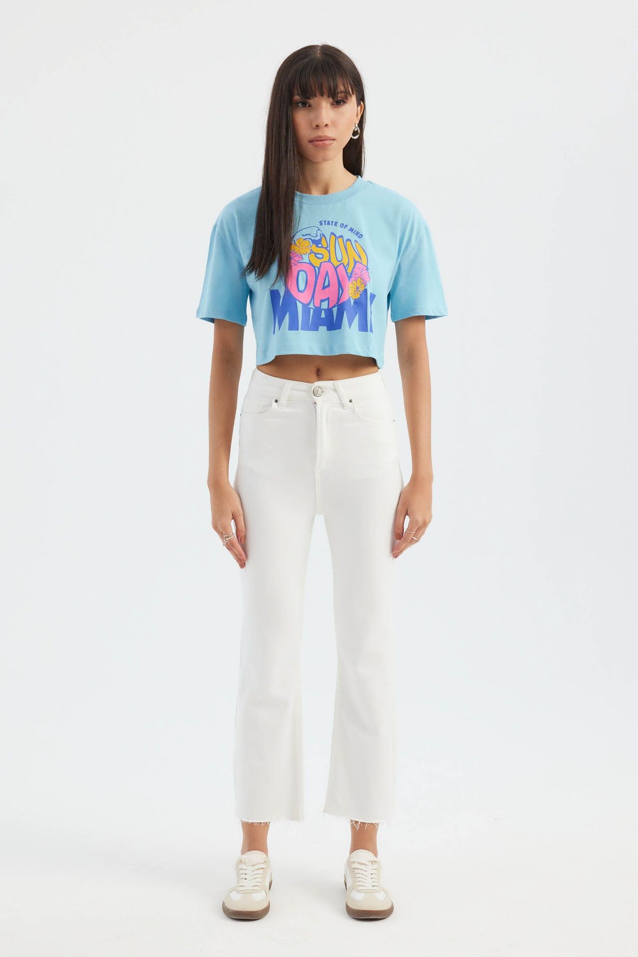 Graphic Cropped T-shirt