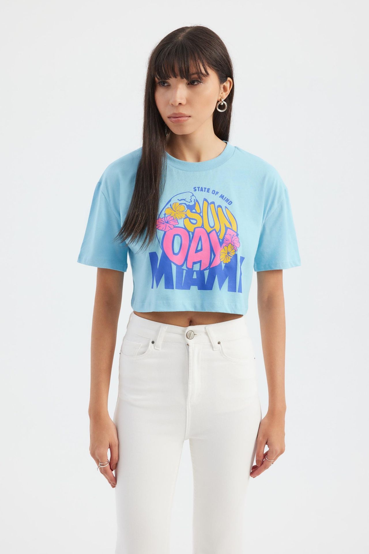 Graphic Cropped T-shirt