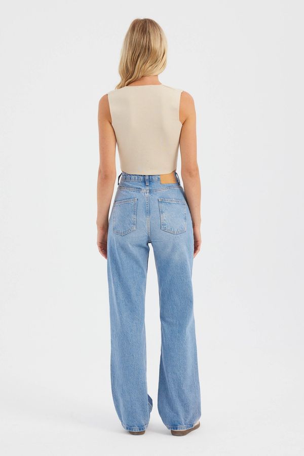 Sleeveless Cropped Knitted Sweater Vest 5