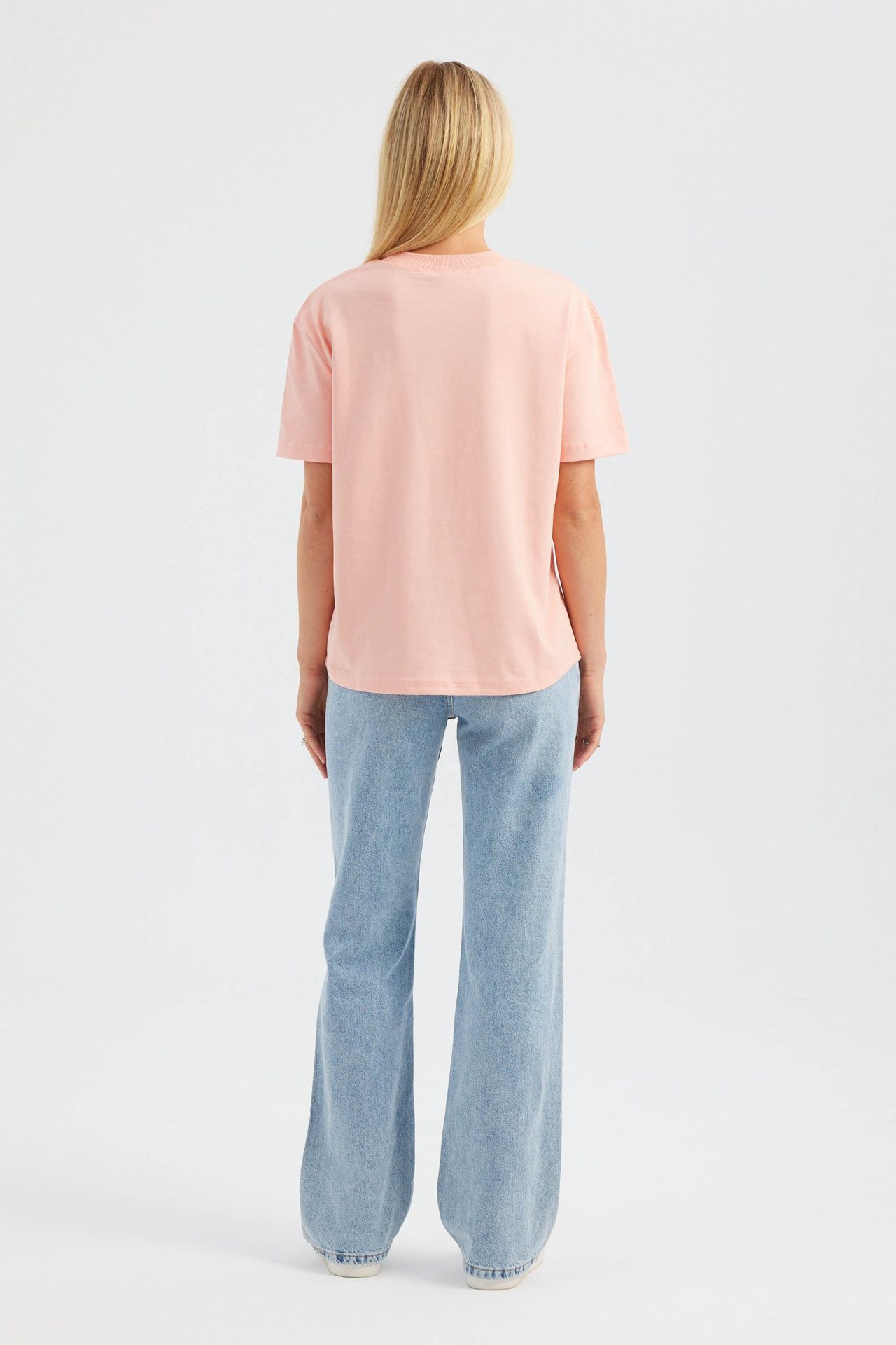 Round Neck Short Sleeve Basic T-shirt