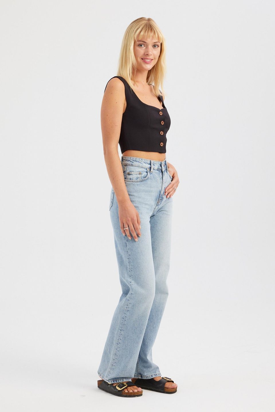 Solid Sweetheart Neck Cropped Waistcoat