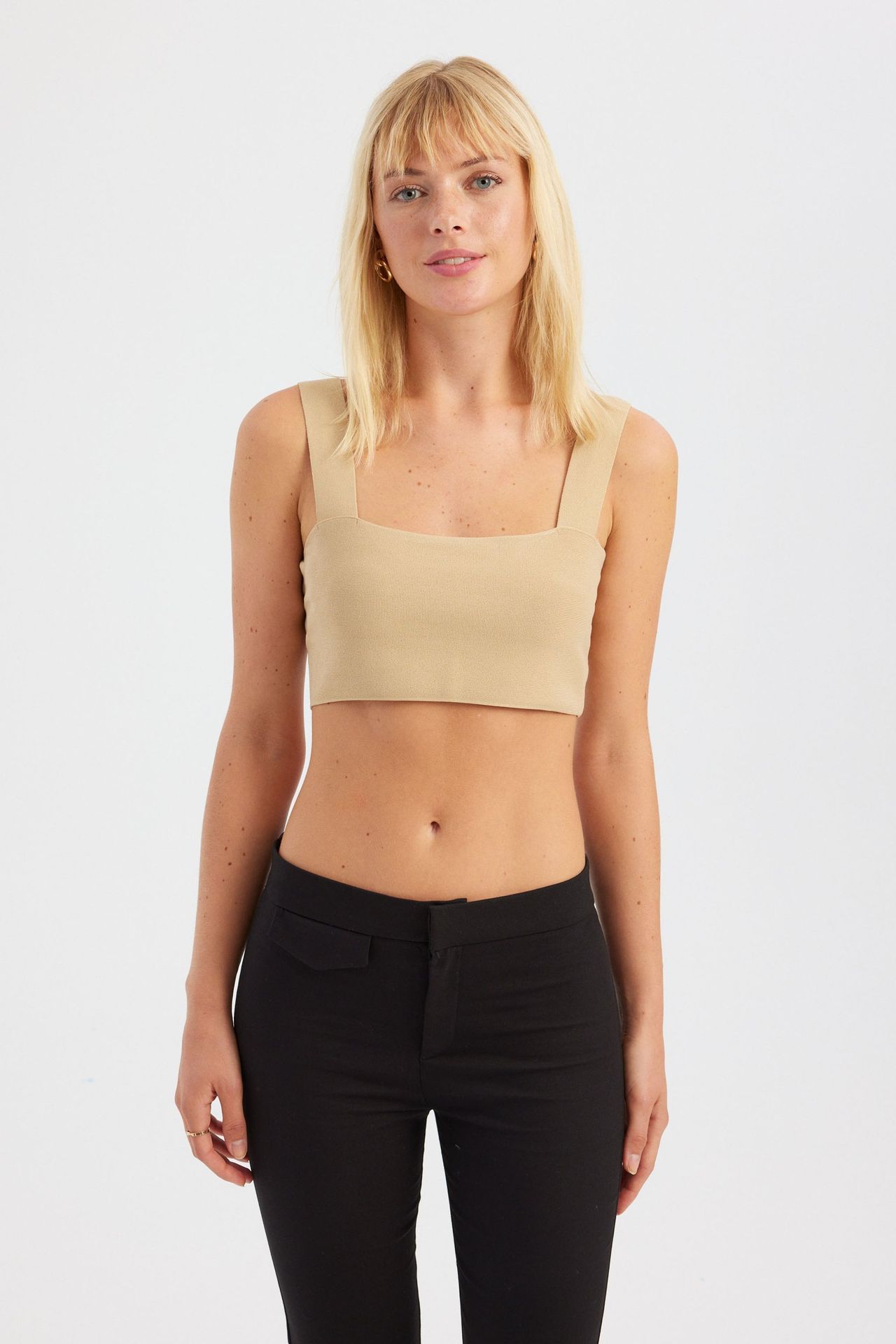 Square Neck Crop Top