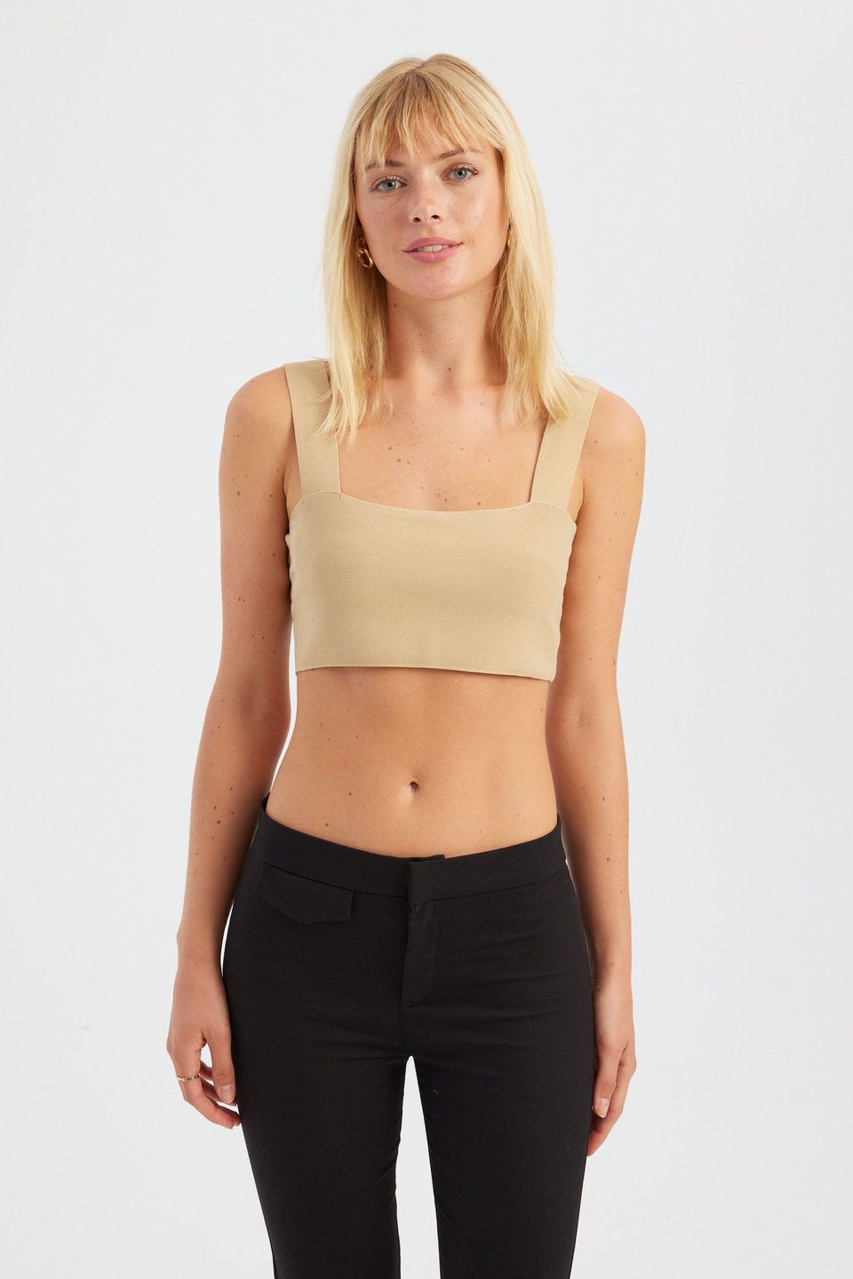 Square Neck Crop Top