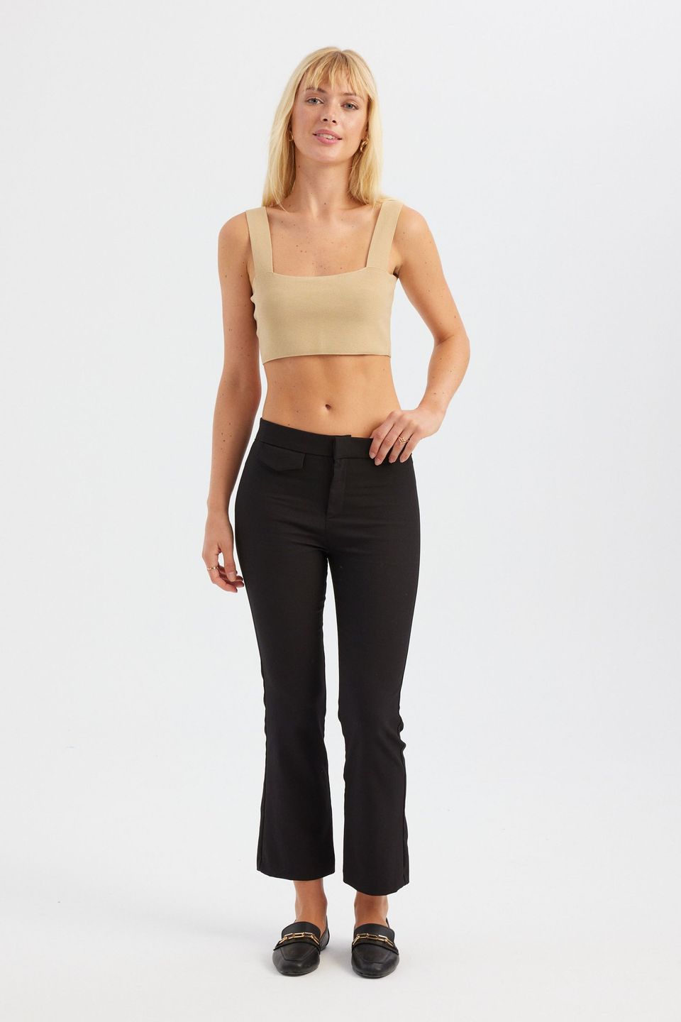 Square Neck Crop Top