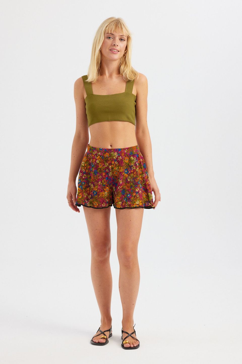 Square Neck Crop Top