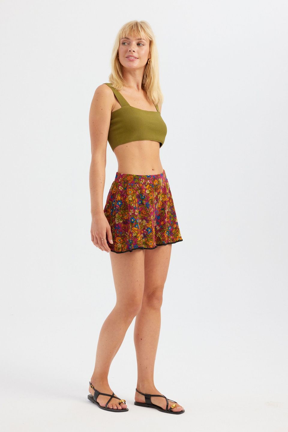 Square Neck Crop Top