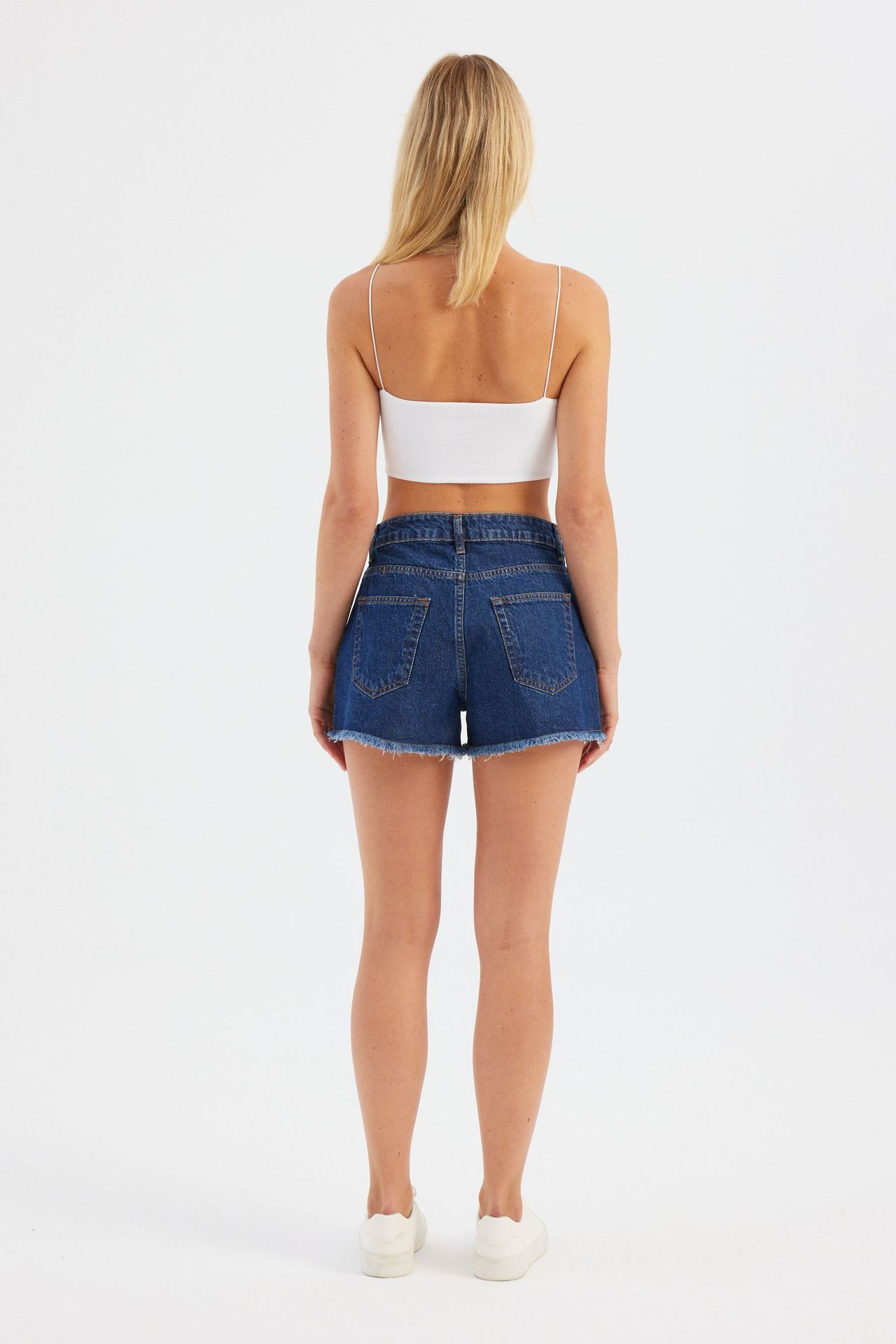 Square Neck Strappy Crop Top