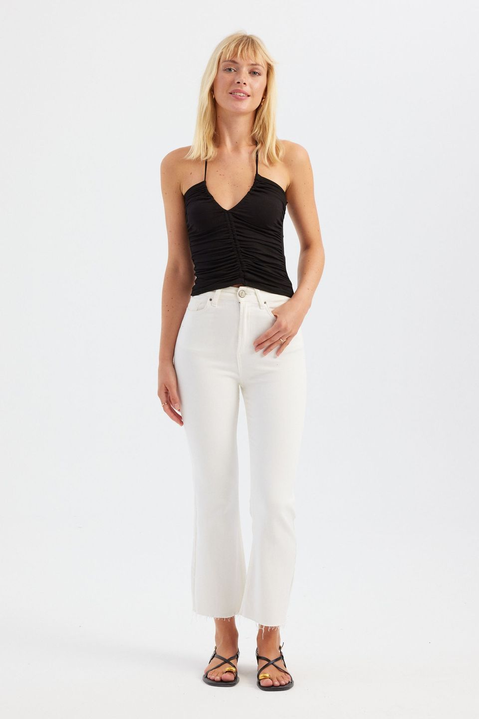 V Neck Strappy Top