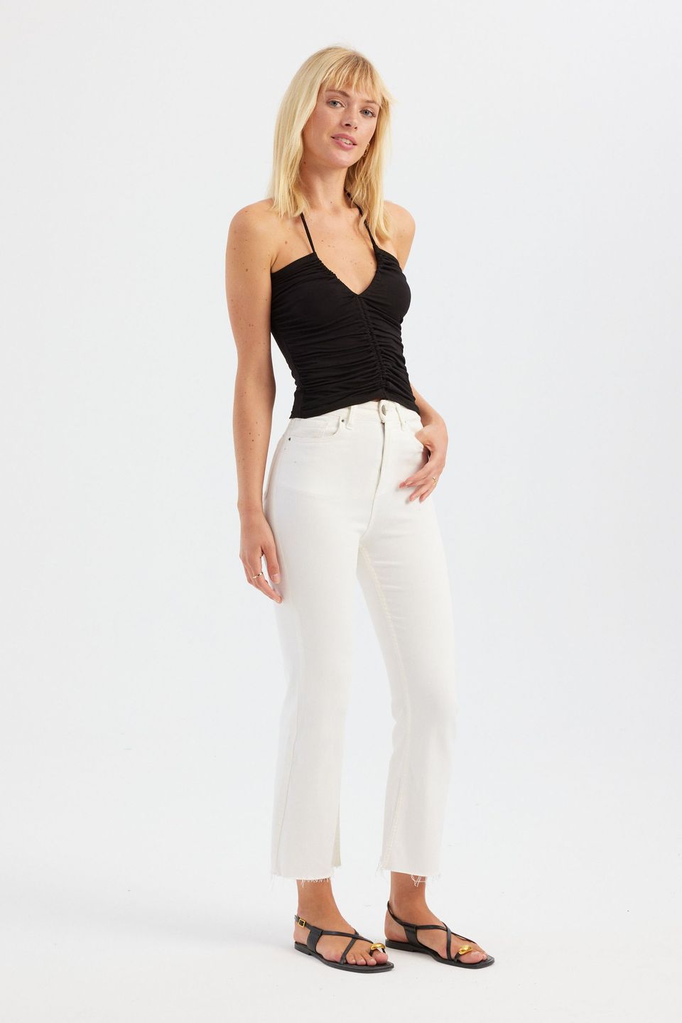V Neck Strappy Top
