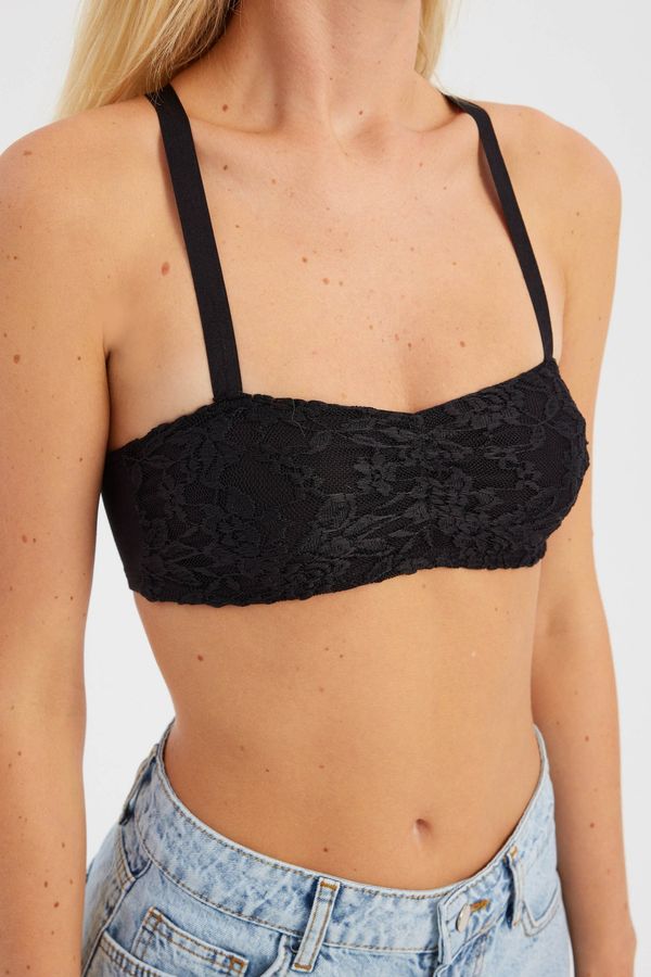 Sweetheart Neck Lace Strappy Bra 5