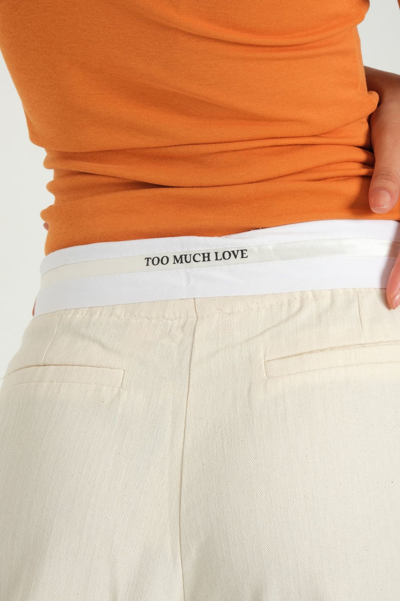 High Waist Pleated Trousers with a Belt Detail