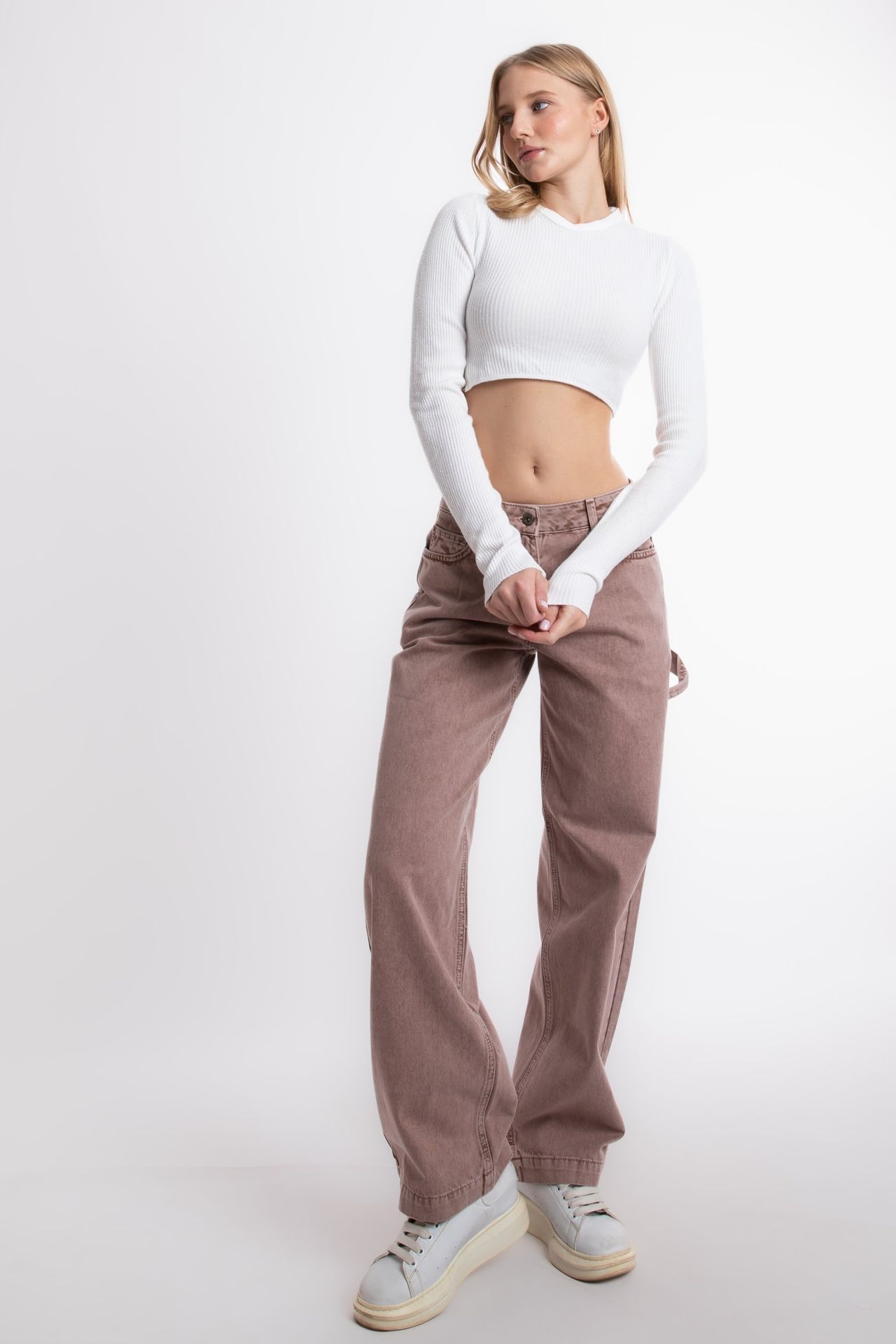 Mid Rise Vintage Wide Leg Jeans