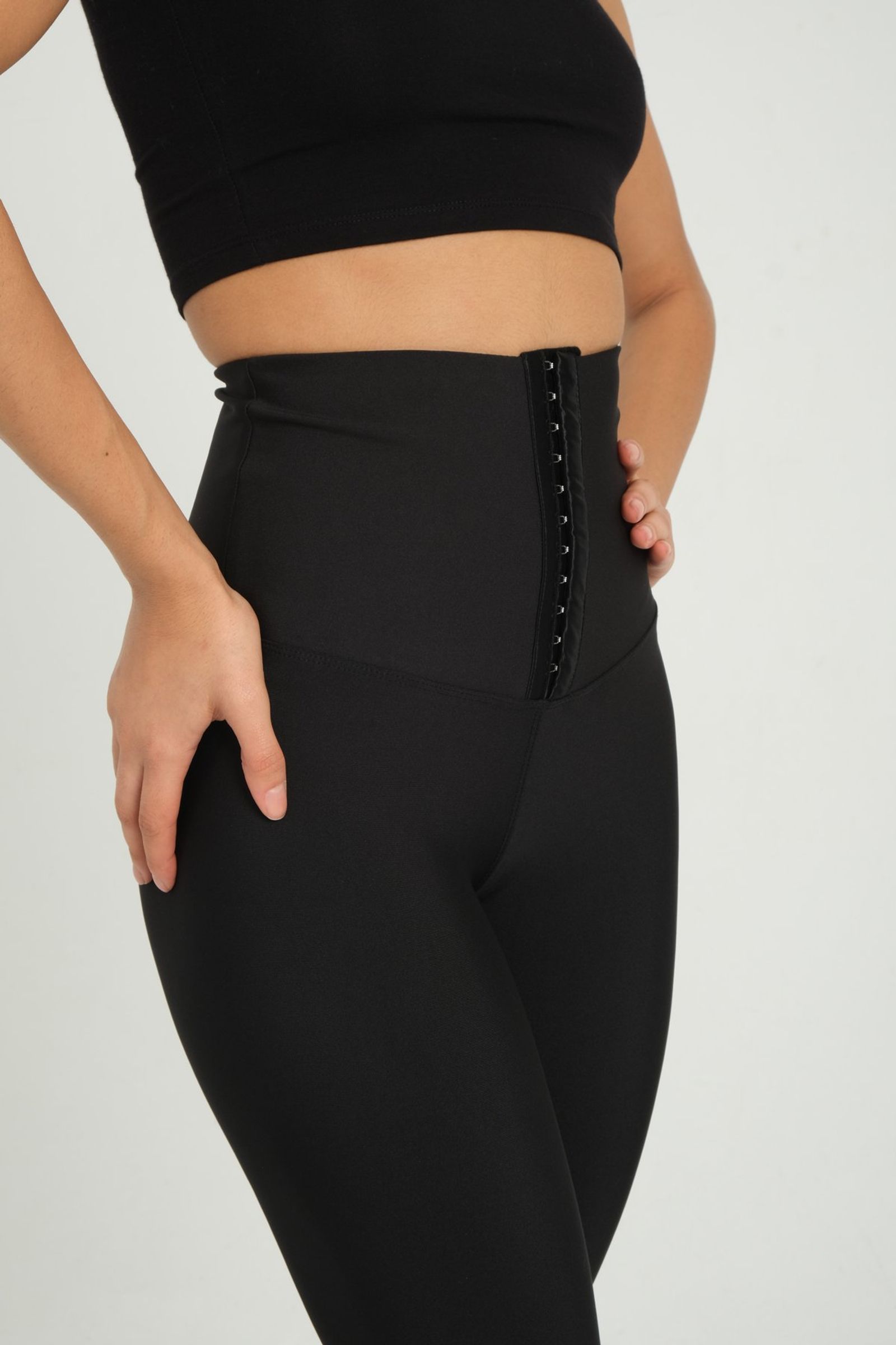 High Waist Leggings with a Corset Belt