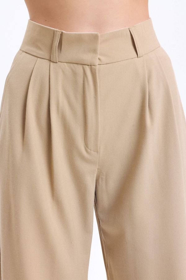 High Waist Pleated Wide Leg Trousers 5