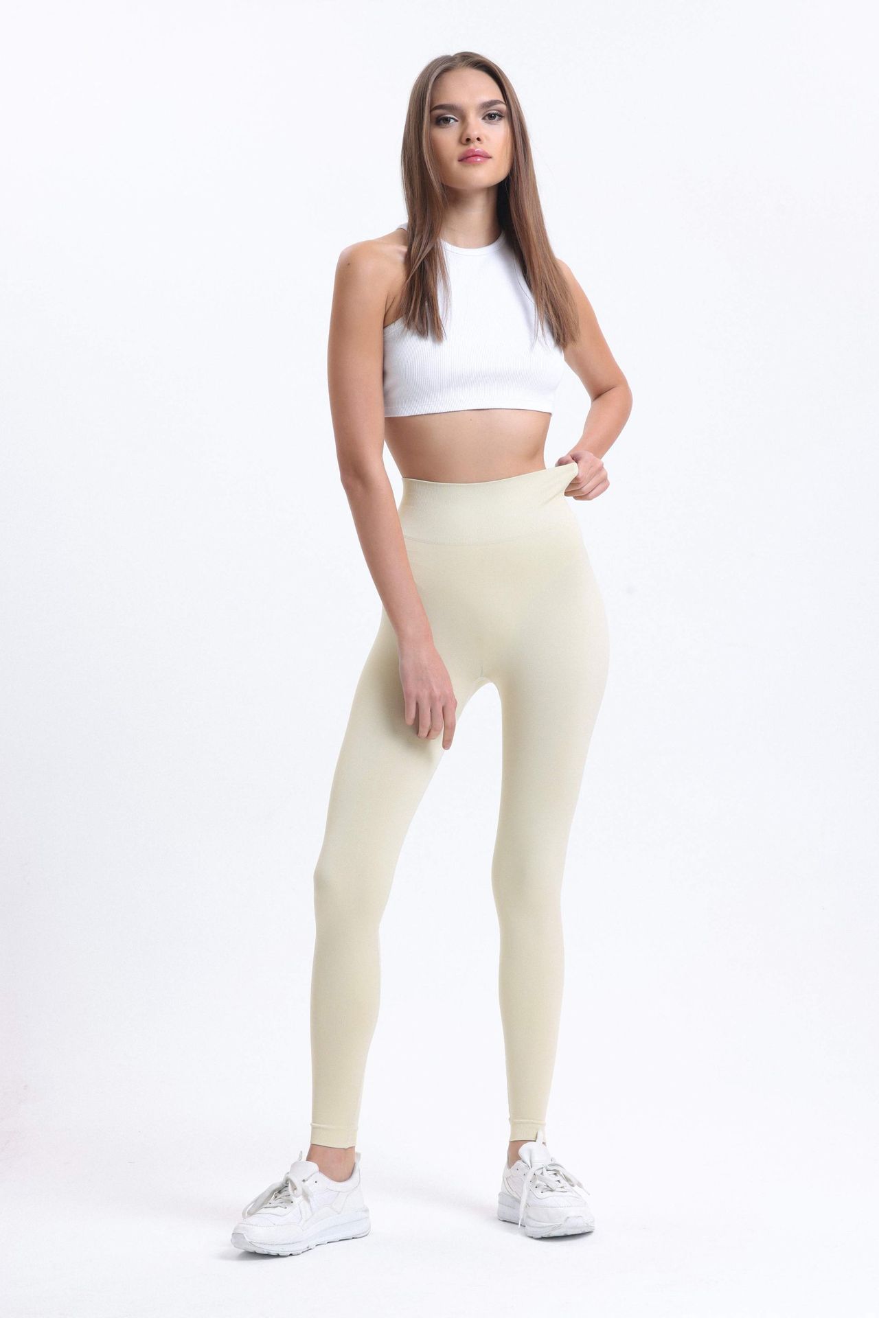 High Waist Ribbed Leggings
