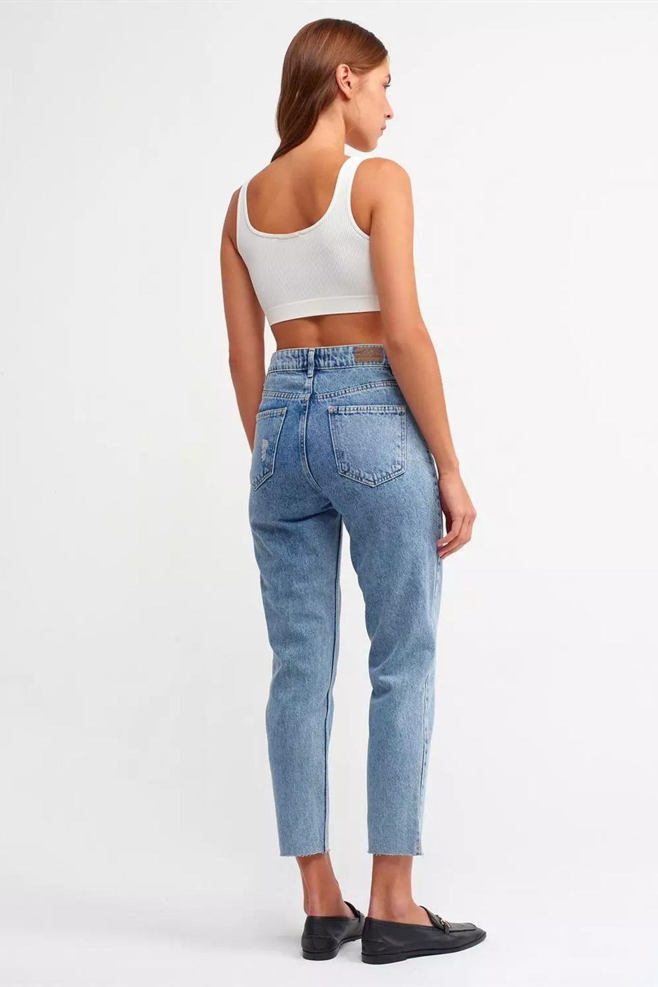 High Waist Mom-fit Jeans