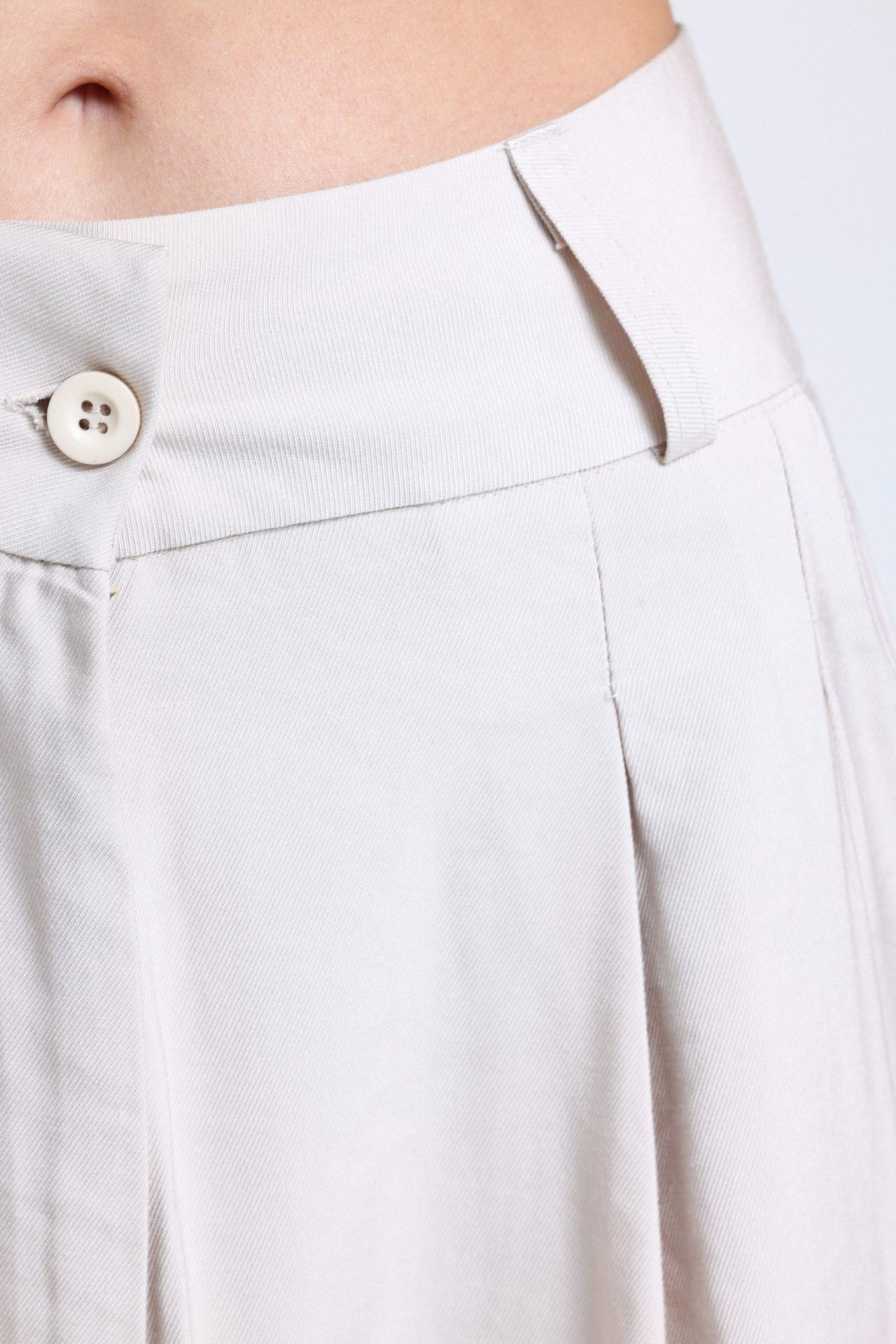 High Waist Pleated Wide Leg Trousers