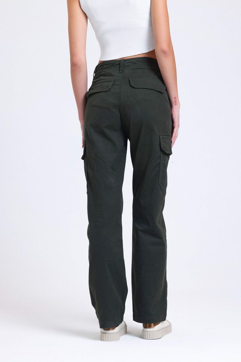 High Waist Pocket Straight Leg Trousers 3