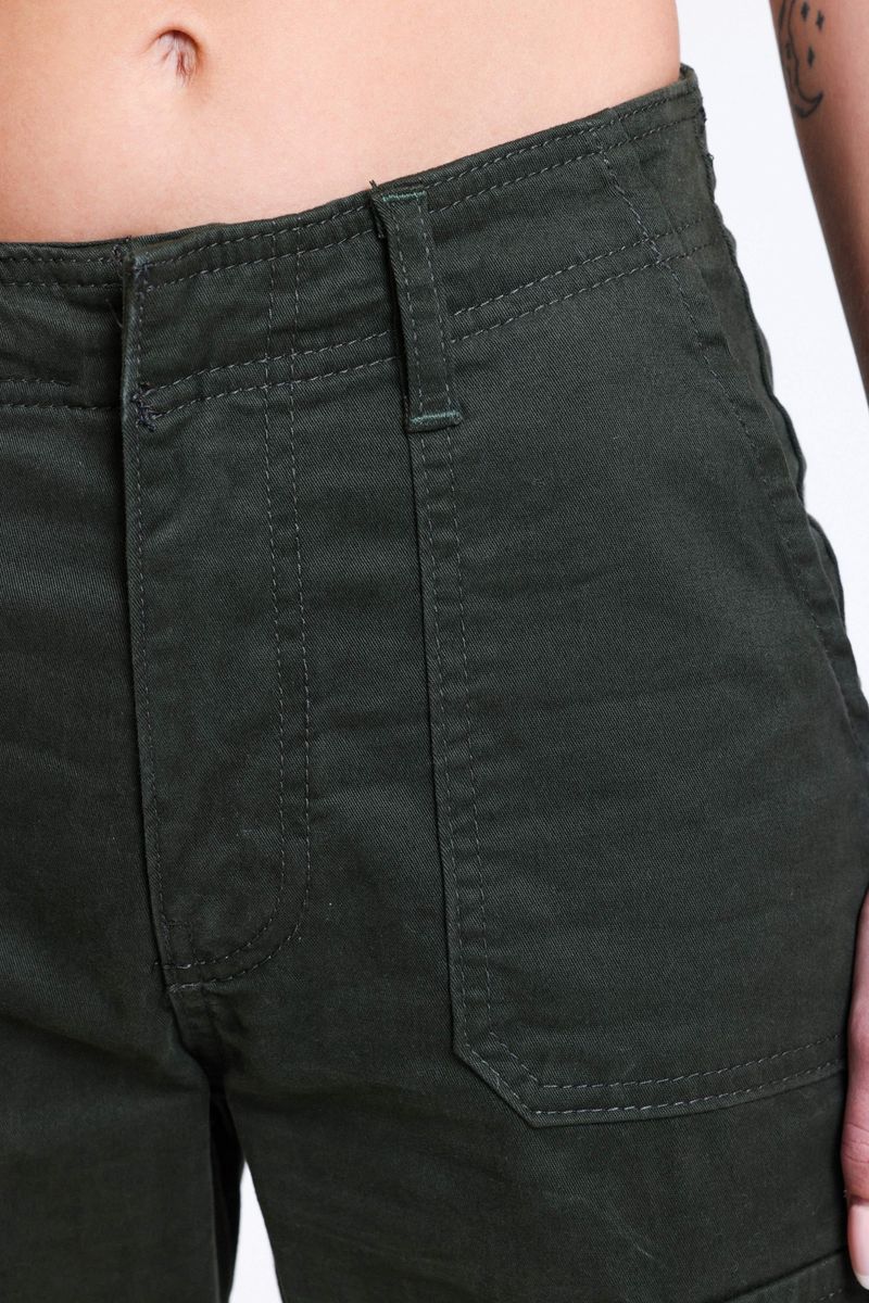 High Waist Pocket Straight Leg Trousers 4