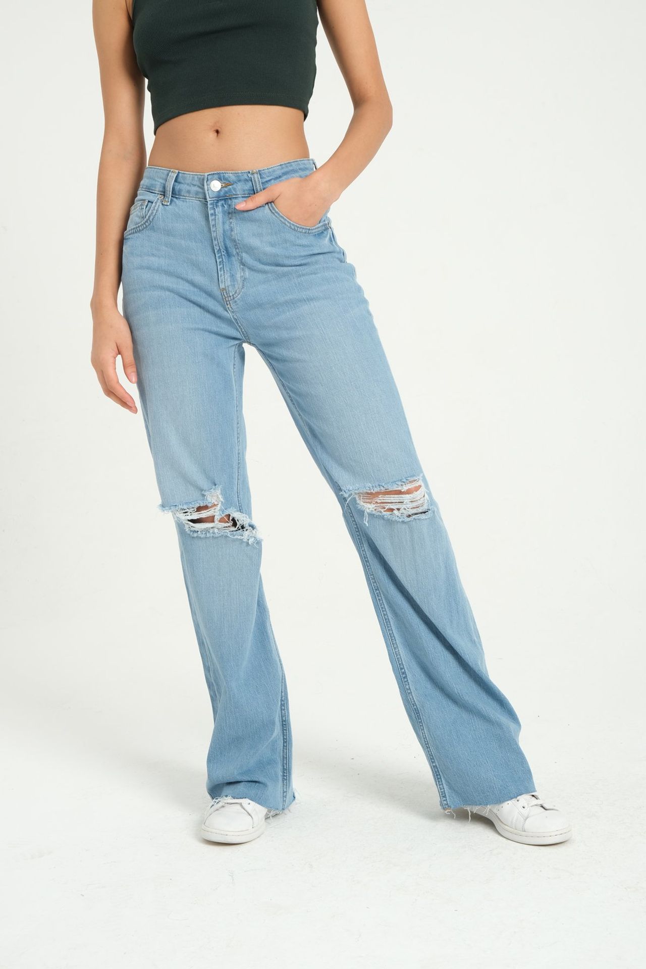 High Waist Wide Leg Jeans