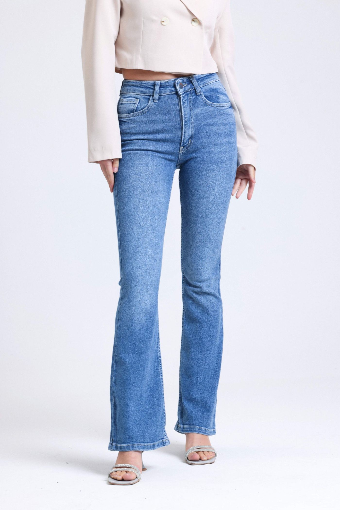 High Waist Flare Jeans