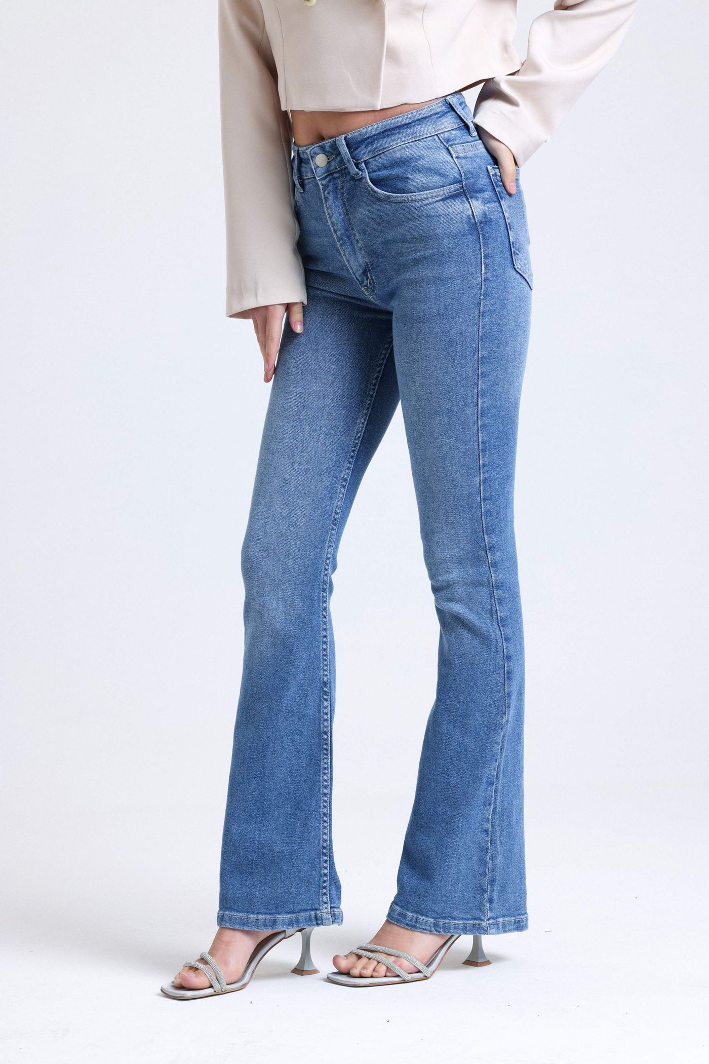 High Waist Flare Jeans